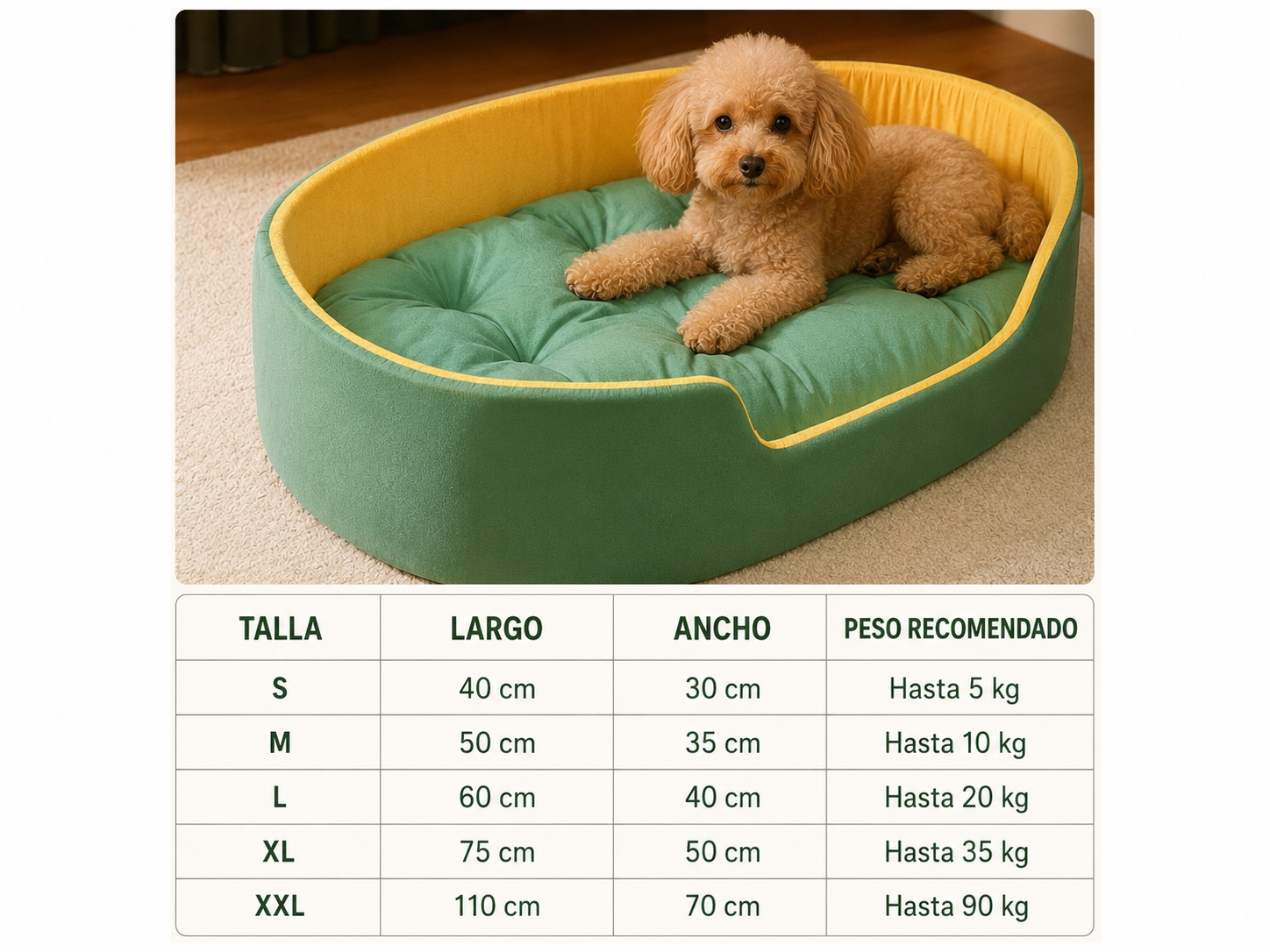Cama Universal para Perros y gatos con Cobertura Lavable y Extraíble