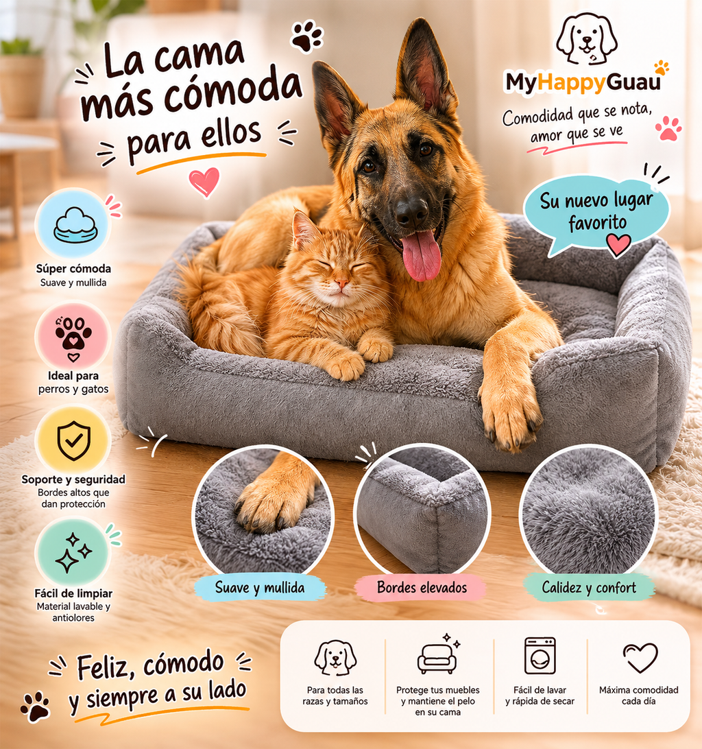 Cama para mascotas, gatos y perros