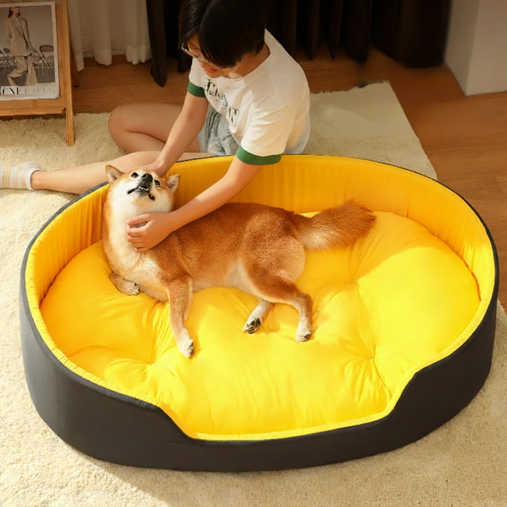 Cama Universal para Perros y gatos con Cobertura Lavable y Extraíble